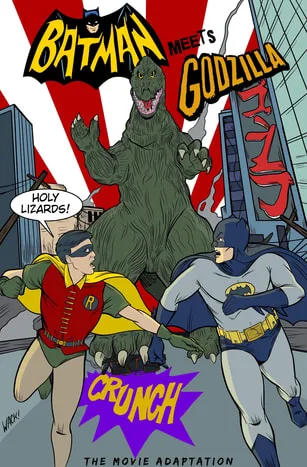 Batman Meets Godzilla Cover